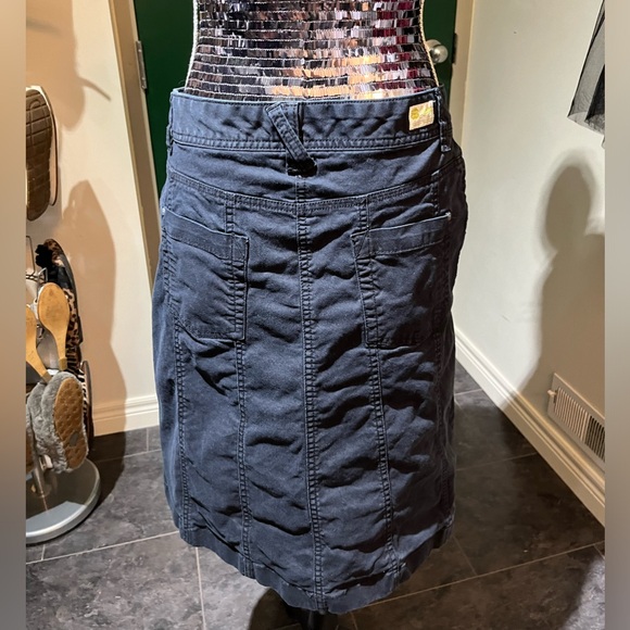 Lucky Brand black denim midi skirt 12 - Picture 2 of 13